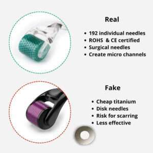 real dermaroller individual needles