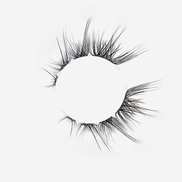 Syntetiska fransar, synthetic lashes with clear band